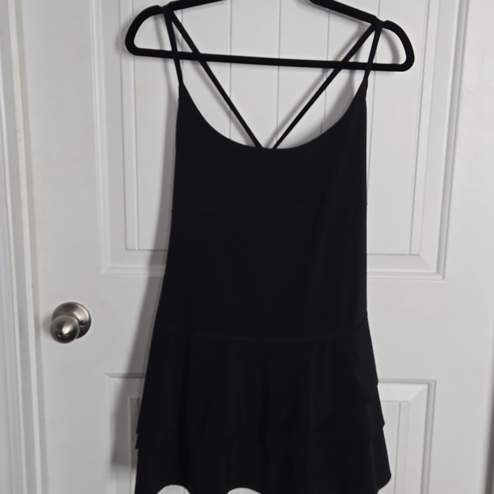 OFFLINE Aerie Real Me Maggie Tennis Dress Tiered Ruffle Bottom w Built-in shorts - Picture 3 of 6